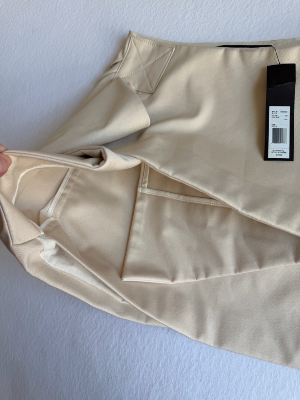 Marc by Marc Jacobs NWT Fold Front Mini Skirt Size 4 Talc $478 Retail - Picture 10 of 15